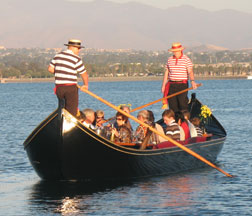 Guests riding a gondola in Coronado