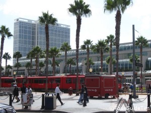 Trolley stop for the Gaslamp and Convention Center