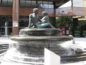 Fountain near the Gaslamp District