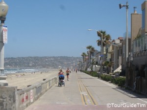 boardwalk in Mission Beach