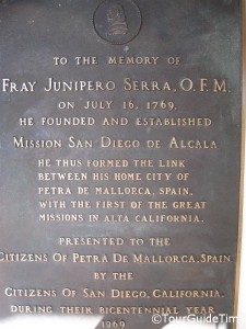 Commemerative Plaque at the Mission